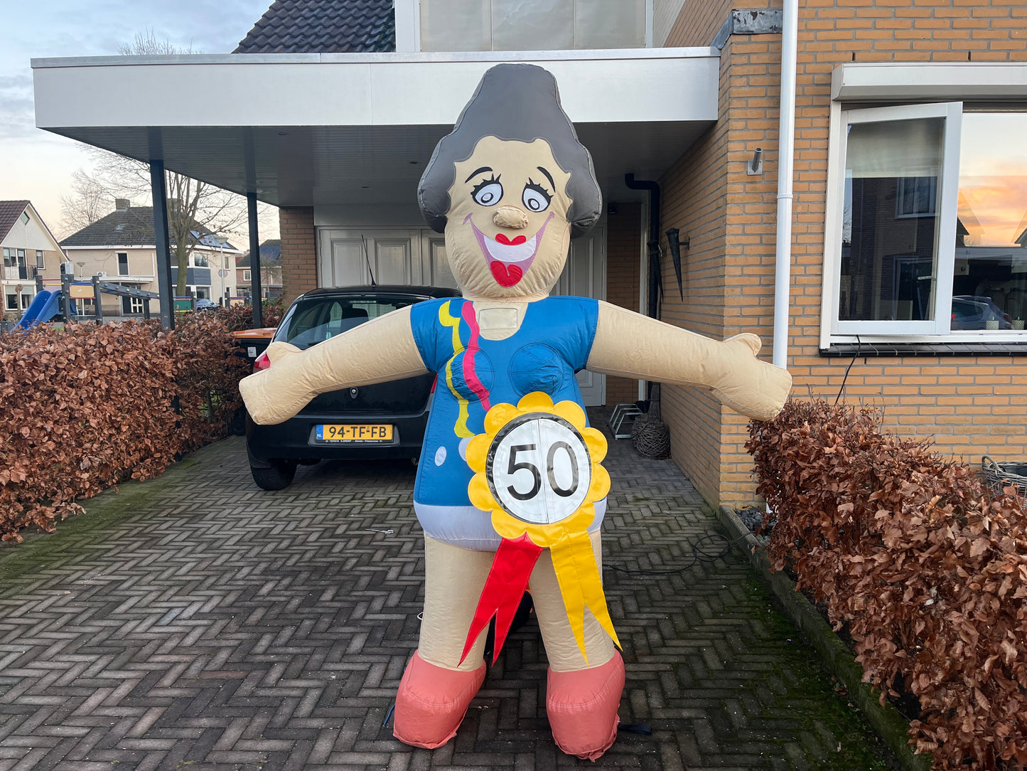 Opblaasbare Sarah Feestpop