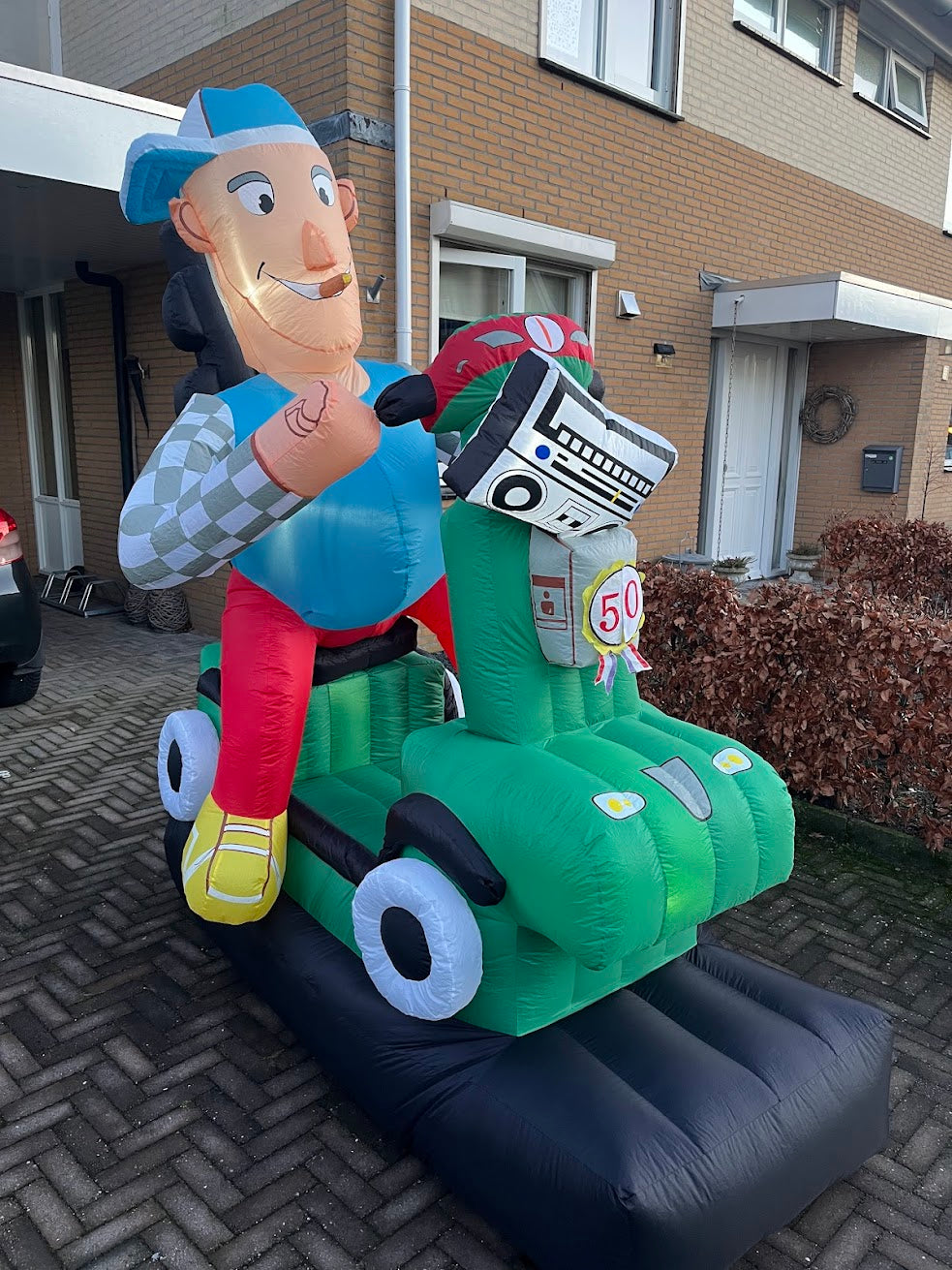 Abraham feestpop scootmobiel