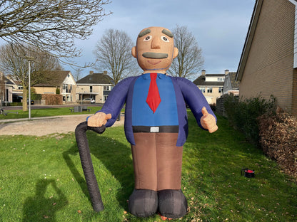 Abraham feestpop met stok